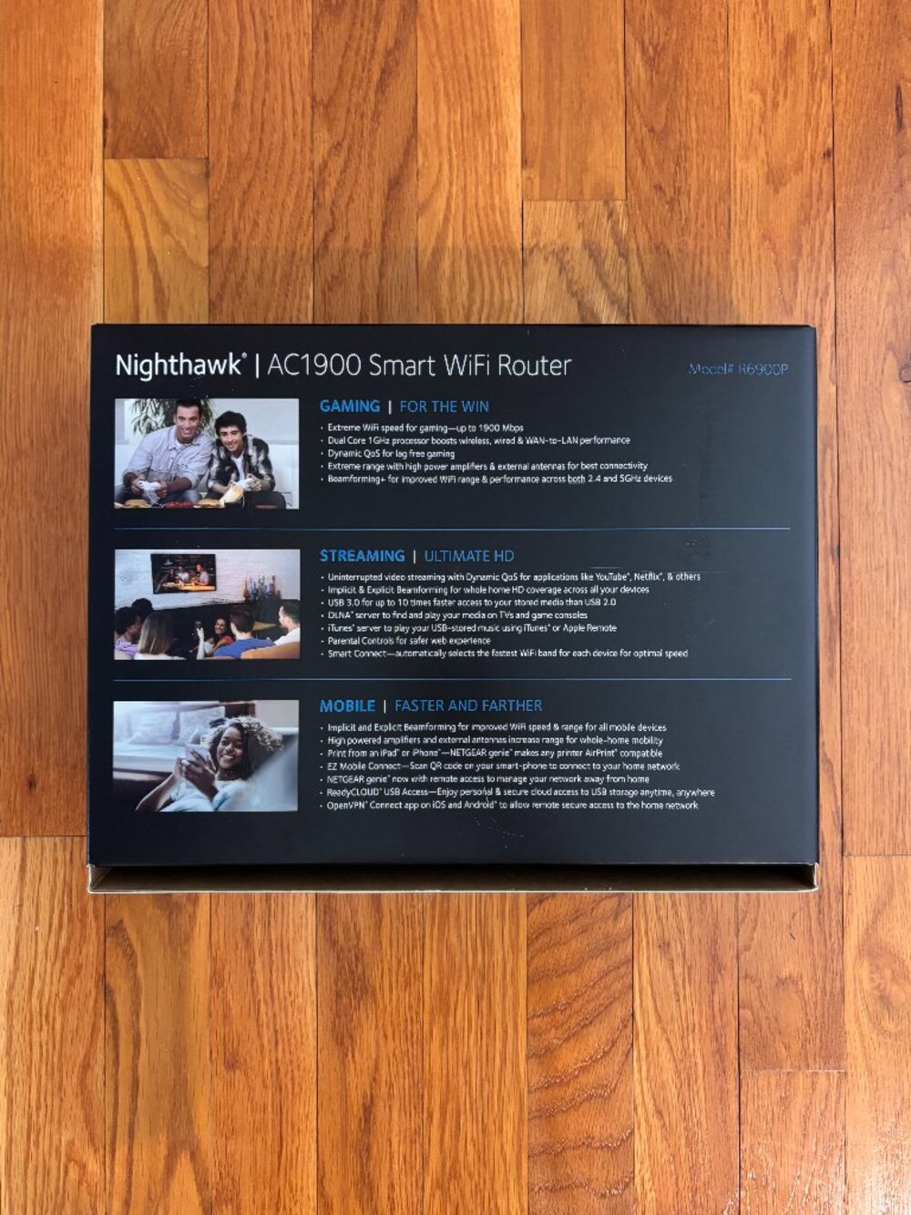 NETGEAR - Nighthawk AC1900 Smart WiFi Router (R6900P) - Picture 5 of 7